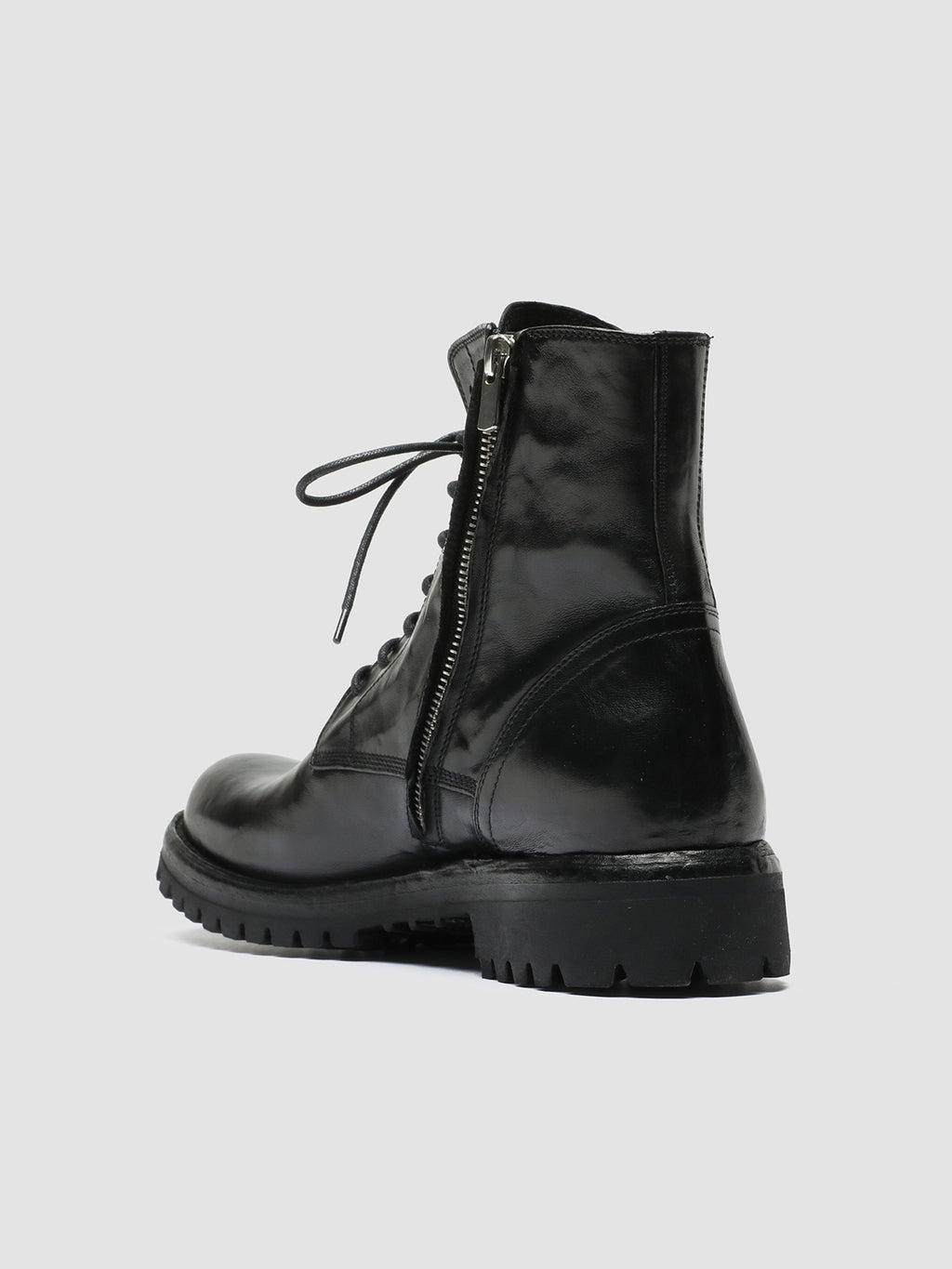 IKONIC 001 - Schwarze Lederstiefel - image 4,side view
