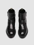 ISSEY RUBBER 009 - Black Leather Zipped Boots
