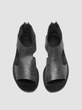 ITACA 047 - Black Leather Sandals - thumb image 2,side view