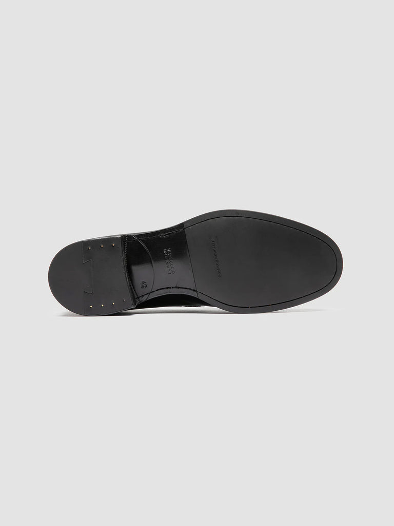 IVIES 001 - Black Leather Penny Loafers