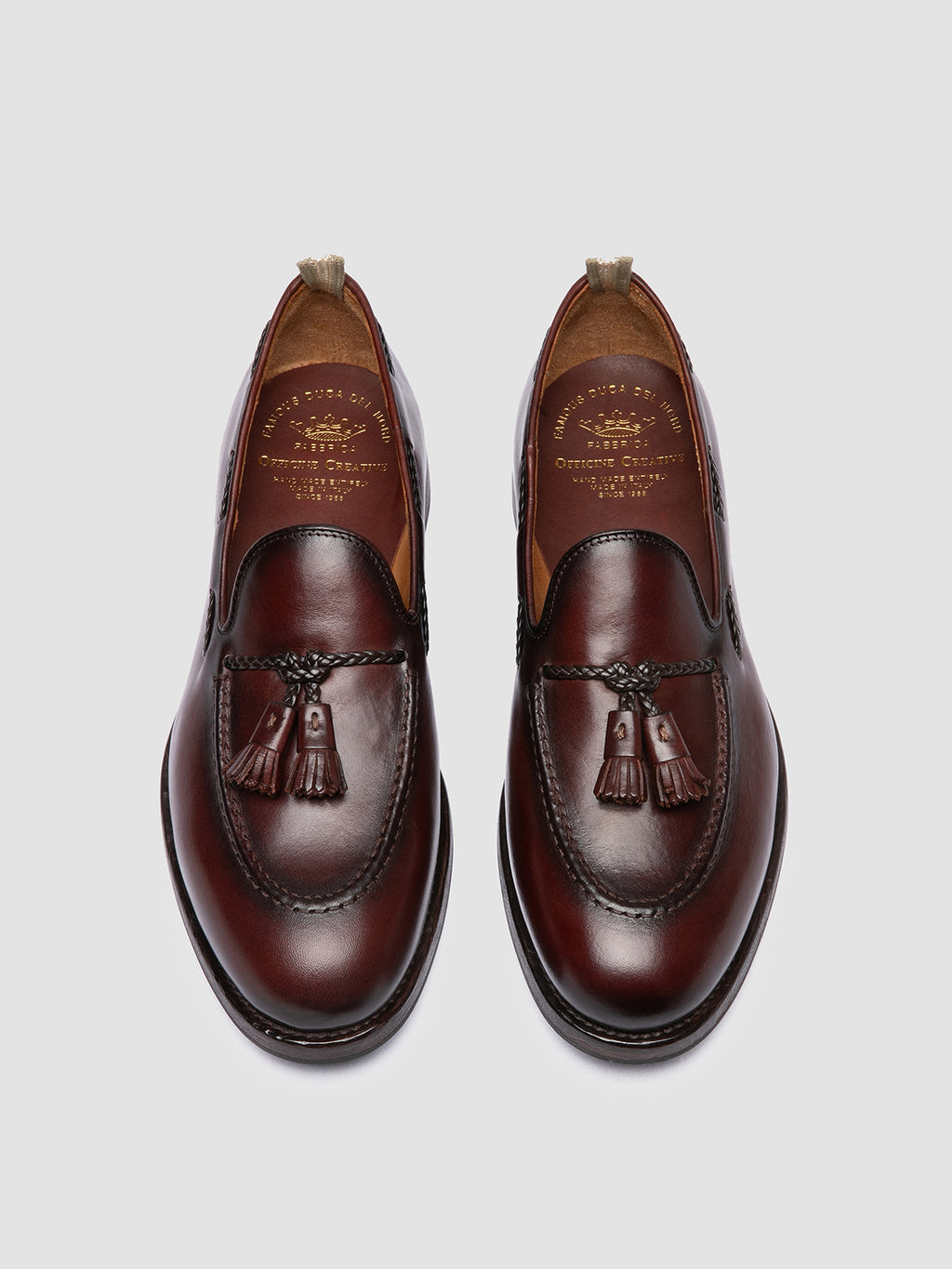IVIES 002 - Brown Leather Tassel Loafers