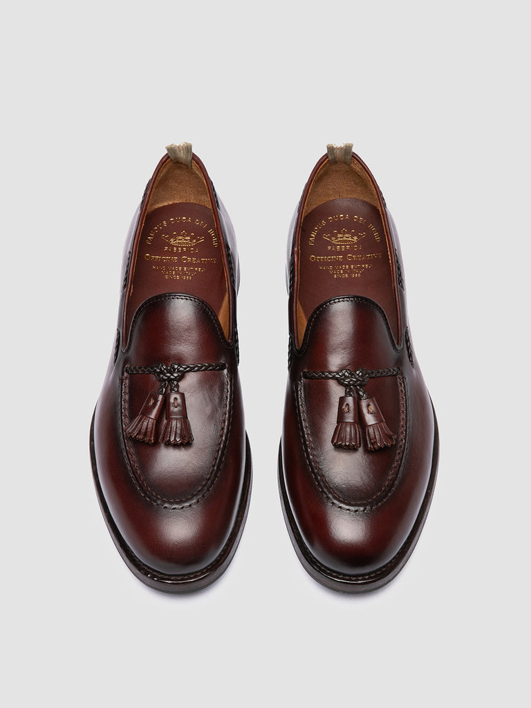 IVIES 002 - Brown Leather Tassel Loafers