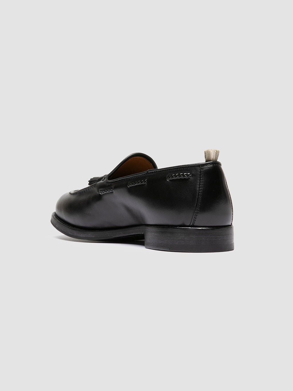 IVIES 002 - Black Leather Tassel Loafers