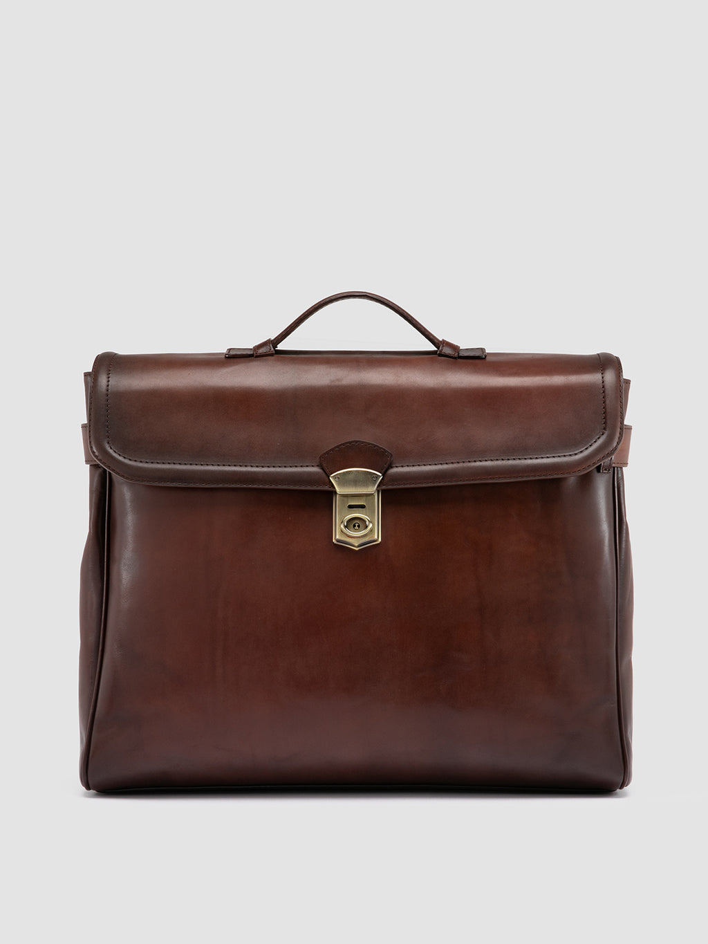 JEROME 003 - Brown Leather Briefcase Officine Creative - 1