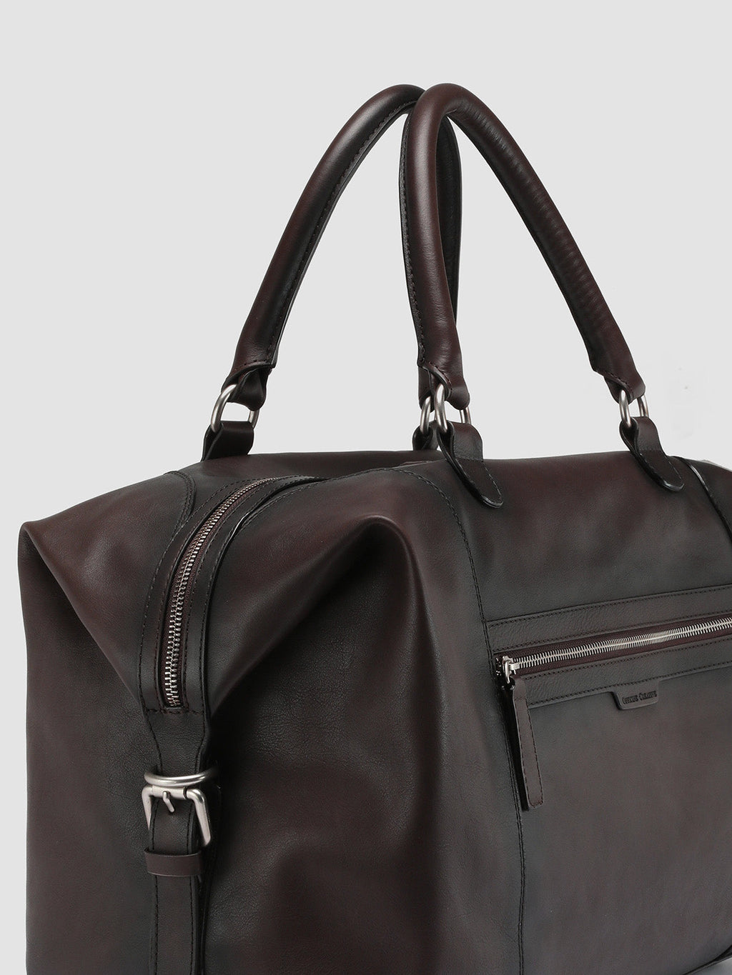 JULES 002 - Brown Leather Weekender Officine Creative - 6