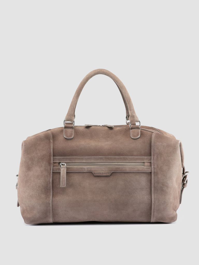 JULES 002 - Taupe Suede Weekender