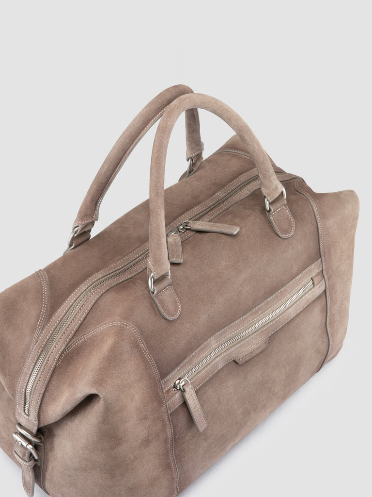 JULES 002 - Taupe Suede Weekender
