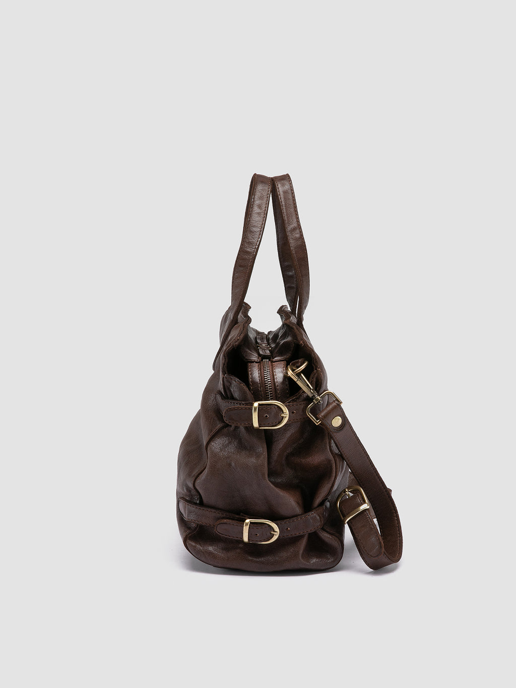 JULIE 011 - Brown Leather Shoulder Bag Officine Creative - 5