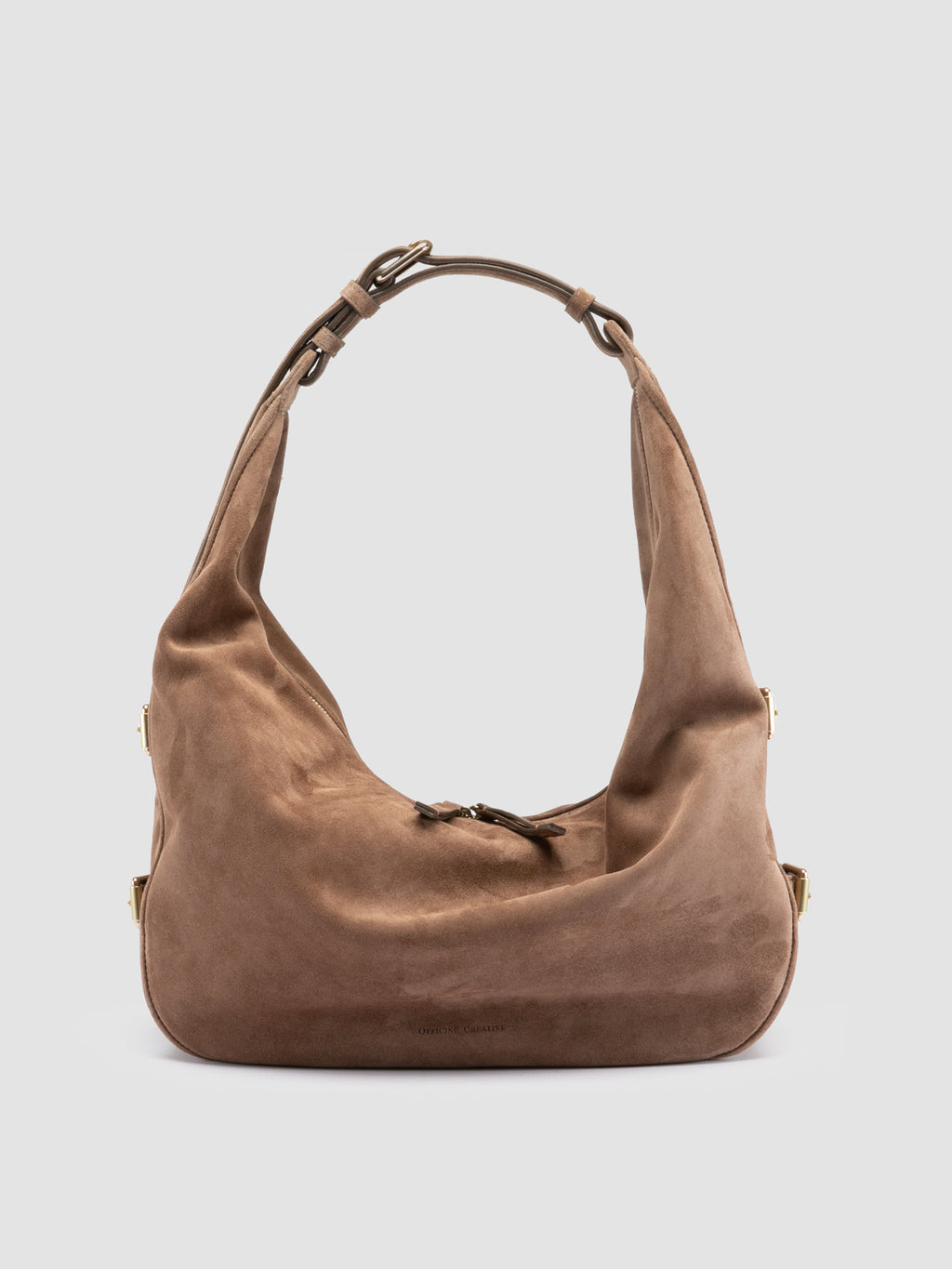 JULIE 015 - Brown Suede Shoulder Bag Officine Creative - 1