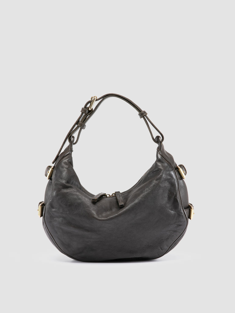 JULIE 016 - Green Leather Shoulder Bag
