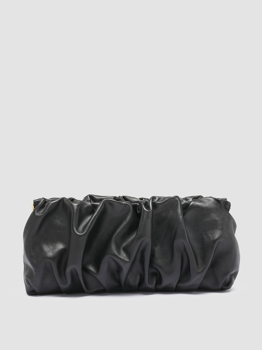 BOLINA 028 - Black Leather Clutch Bag