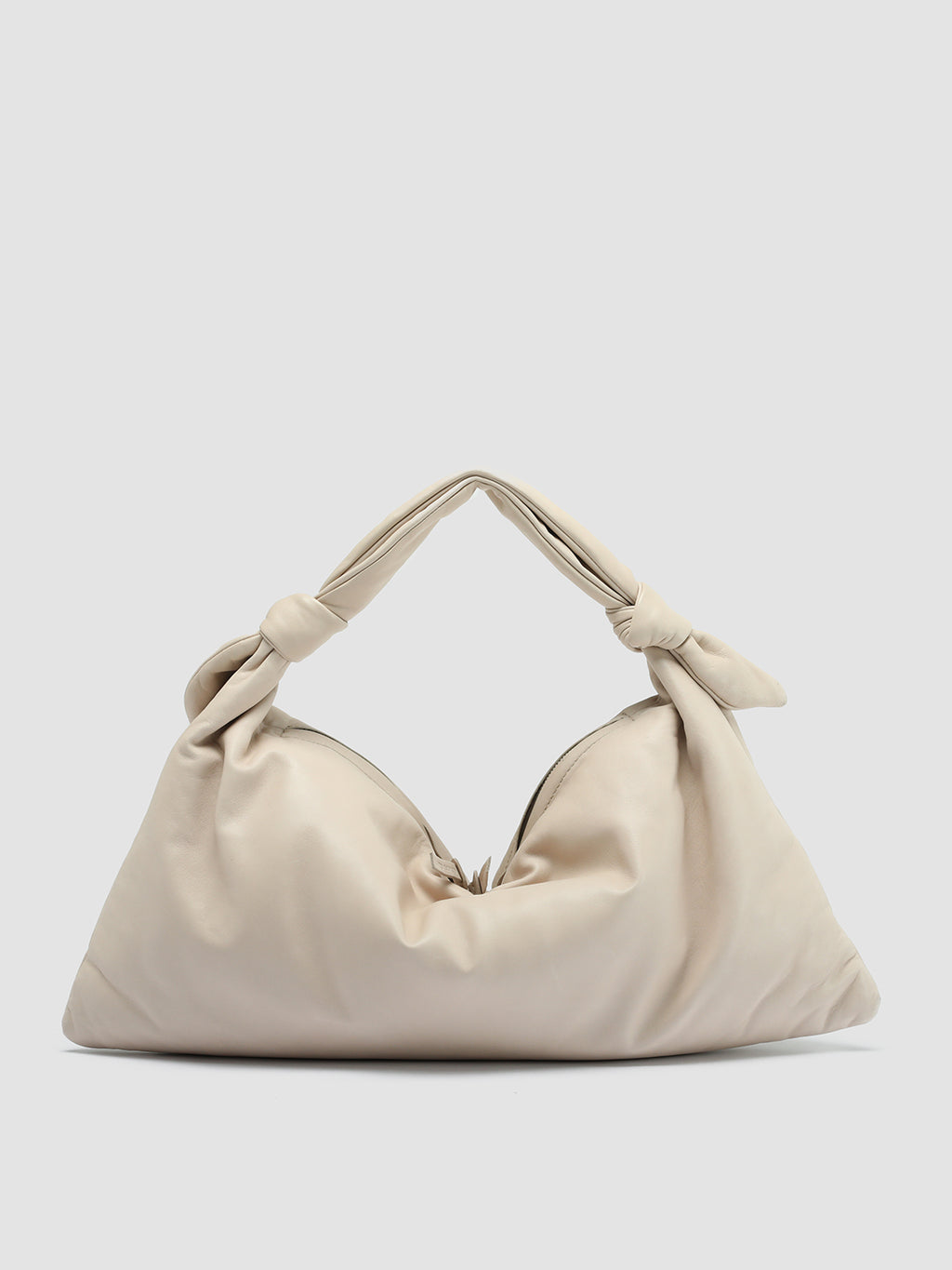 BOLINA 029 - White Leather Hobo Bag