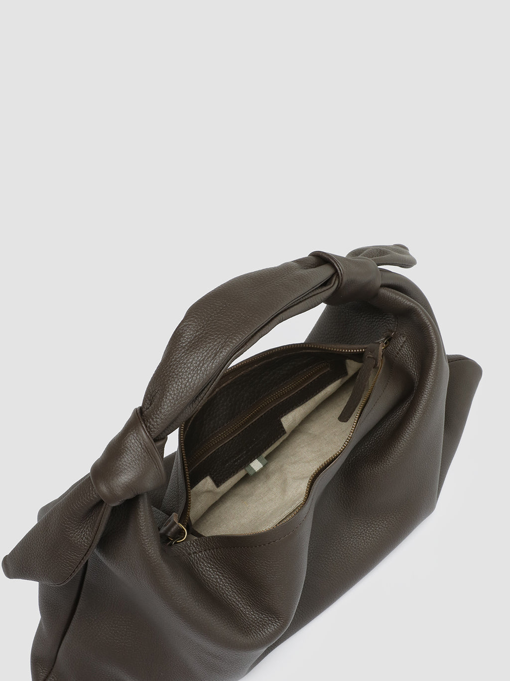 BOLINA 031 - Brown Leather Hobo Bag