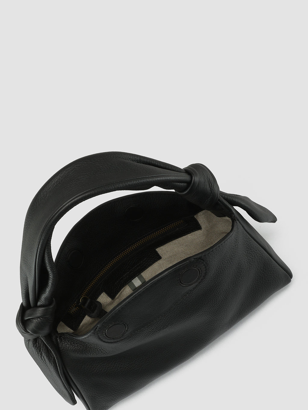 BOLINA 032 - Black Leather Handle Bag