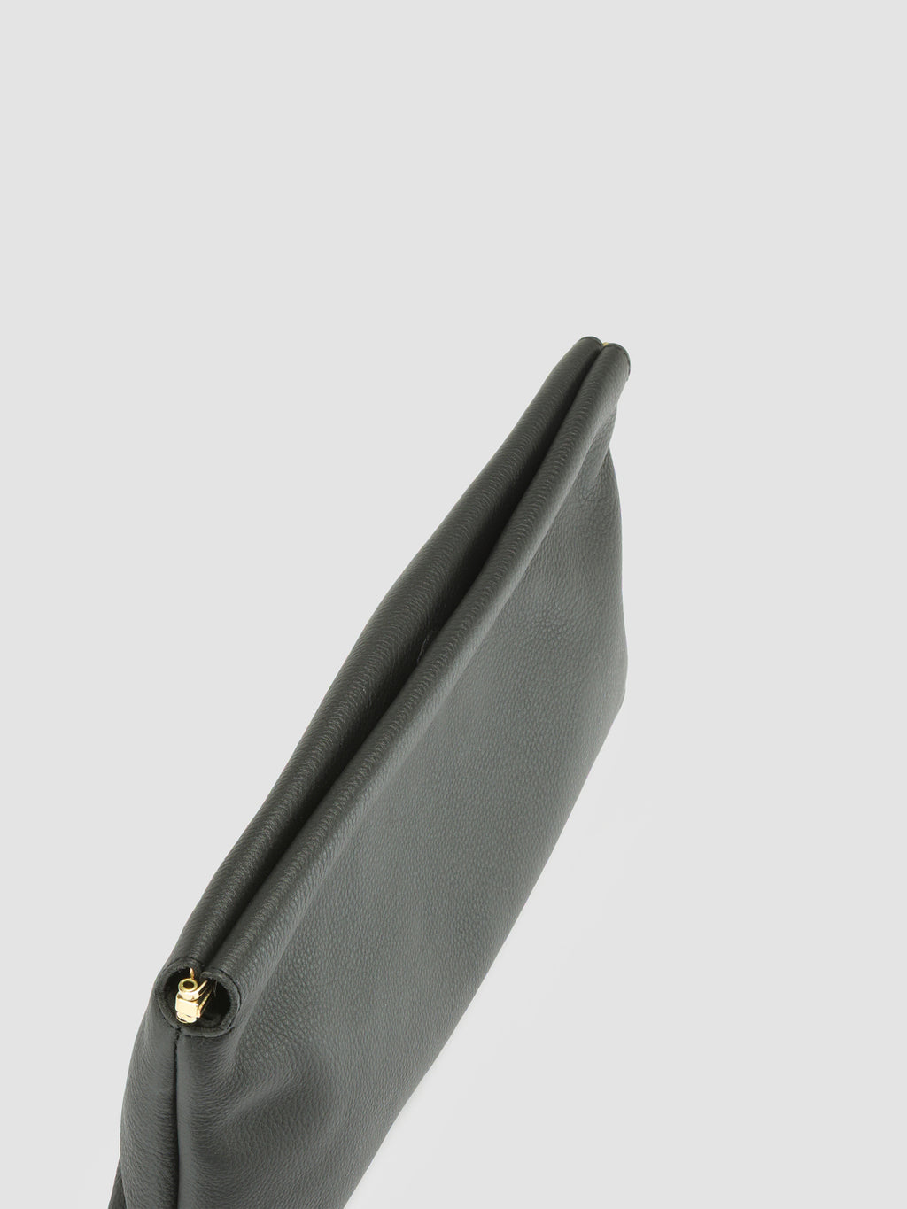 BOLINA 033 - Black Leather Clutch Bag