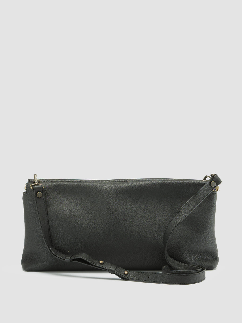 BOLINA 033 - Black Leather Clutch Bag