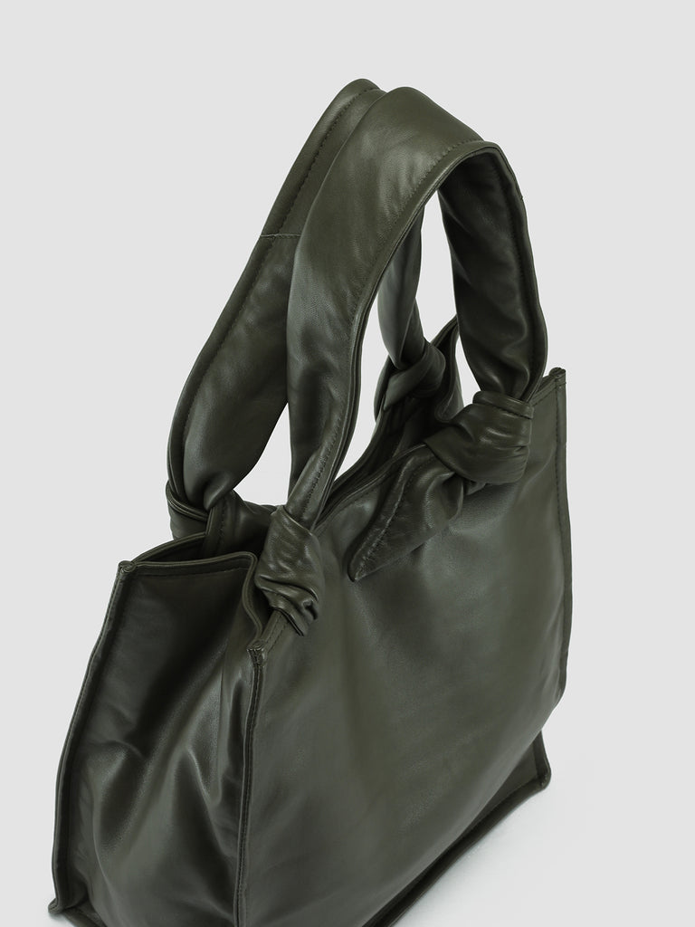 BOLINA 035 - Green Leather Shoulder Bag