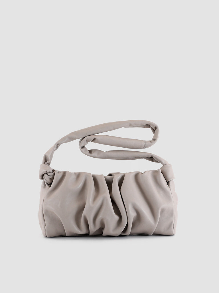 BOLINA 21 - Grey Leather Shoulder Bag