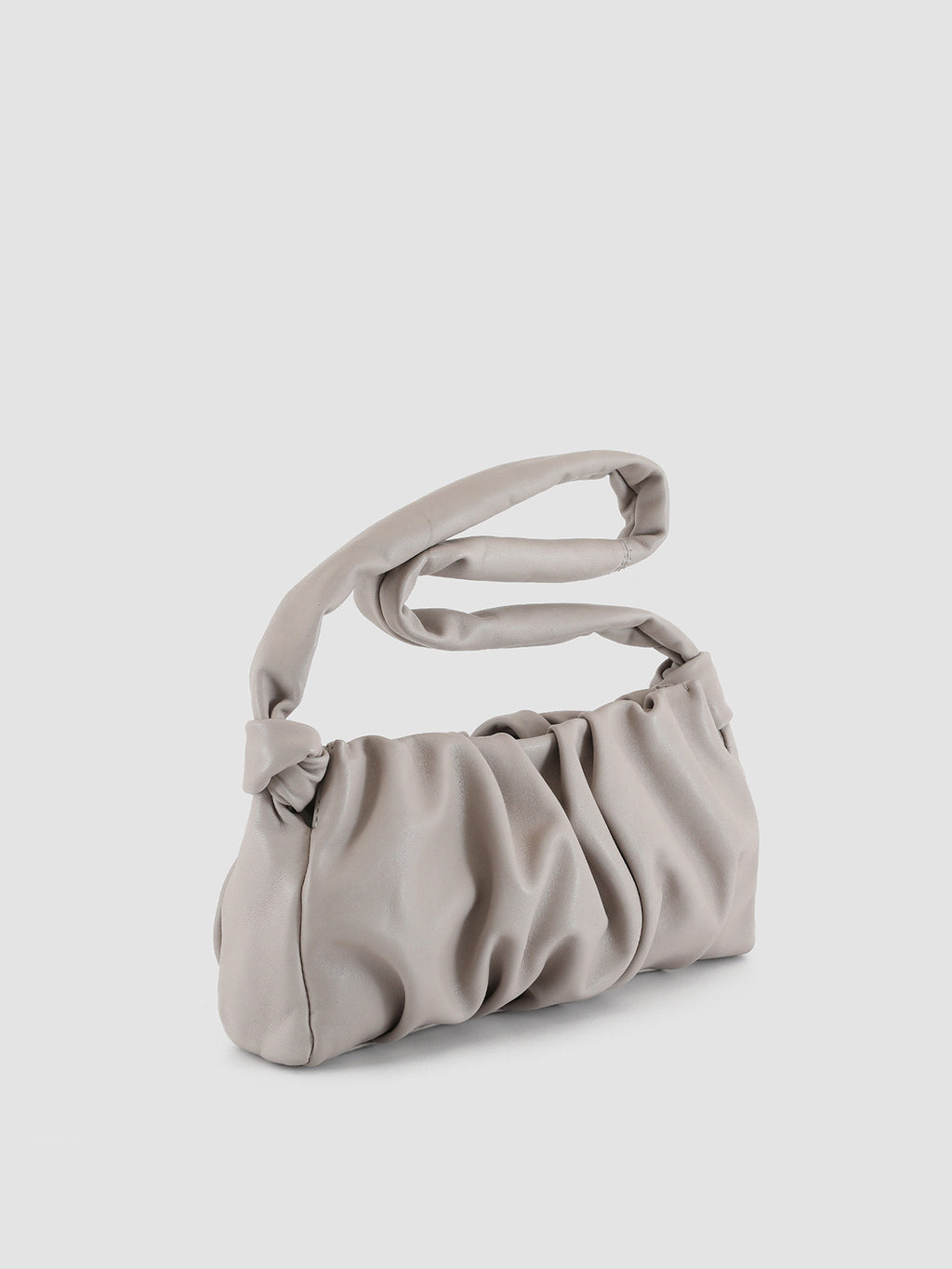 BOLINA 21 - Grey Leather Shoulder Bag