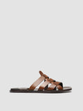 KONTRAIRE 011 - Brown Leather Slide Sandals