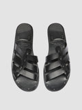 KONTRAIRE 011 - Black Leather Slide Sandals