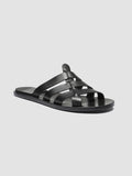 KONTRAIRE 011 - Black Leather Slide Sandals