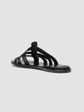 KONTRAIRE 011 - Black Leather Slide Sandals