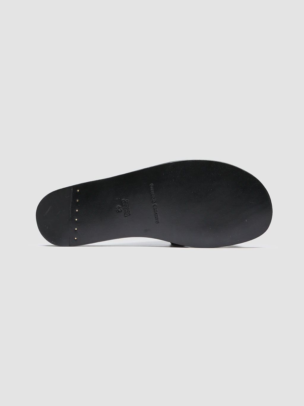 KONTRAIRE 011 - Black Leather Slide Sandals