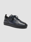 KYLE LUX 001 - Blue Leather Sneakers