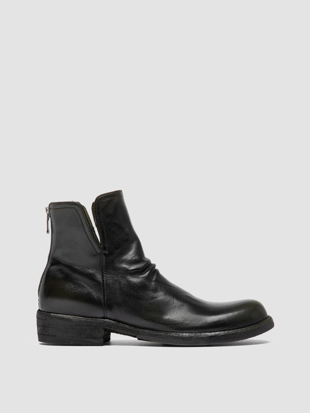 LEGRAND 169 - Green Leather Zipped Boots Officine Creative - 1
