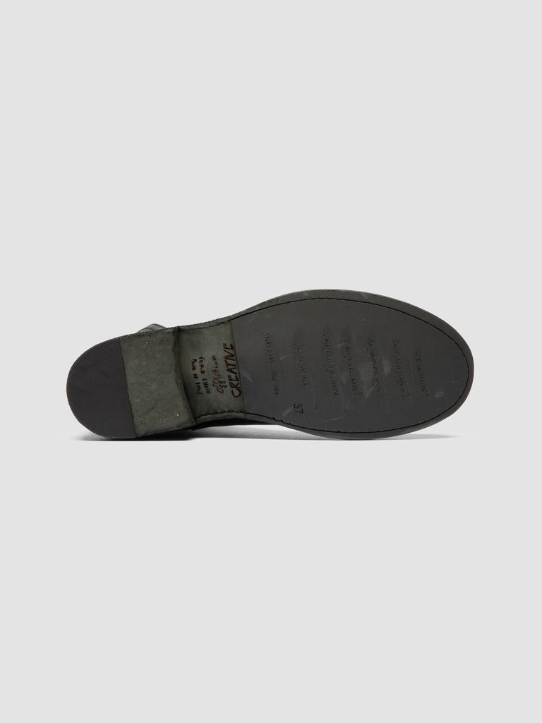 LEGRAND 169 - Green Leather Zipped Boots Officine Creative - 5