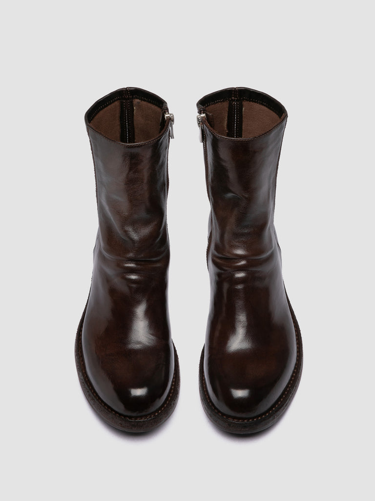 LEGRAND 171 - Brown Leather Zipped Boots
