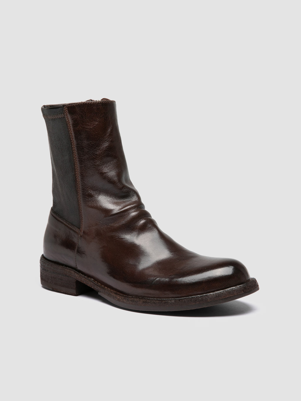 LEGRAND 171 - Brown Leather Zipped Boots