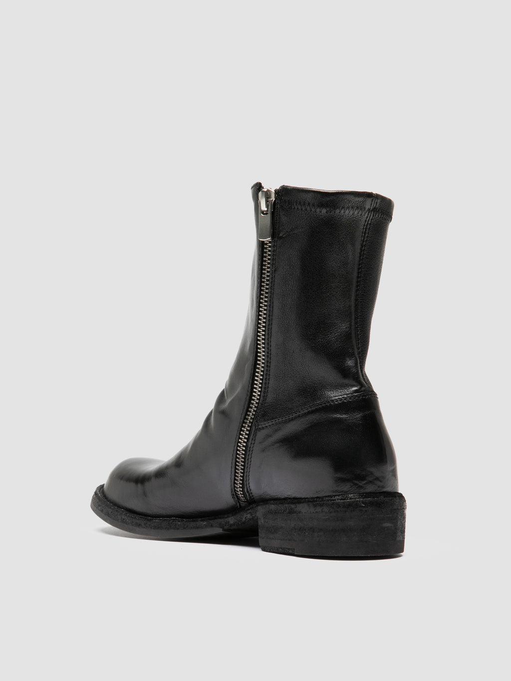 LEGRAND 171 - Black Leather Zipped Boots