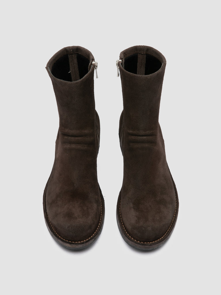 LEGRAND 171 - Brown Suede Zipped Boots