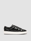 LEISURE 001 - Black Leather Low Top Sneakers Men Officine Creative - 1