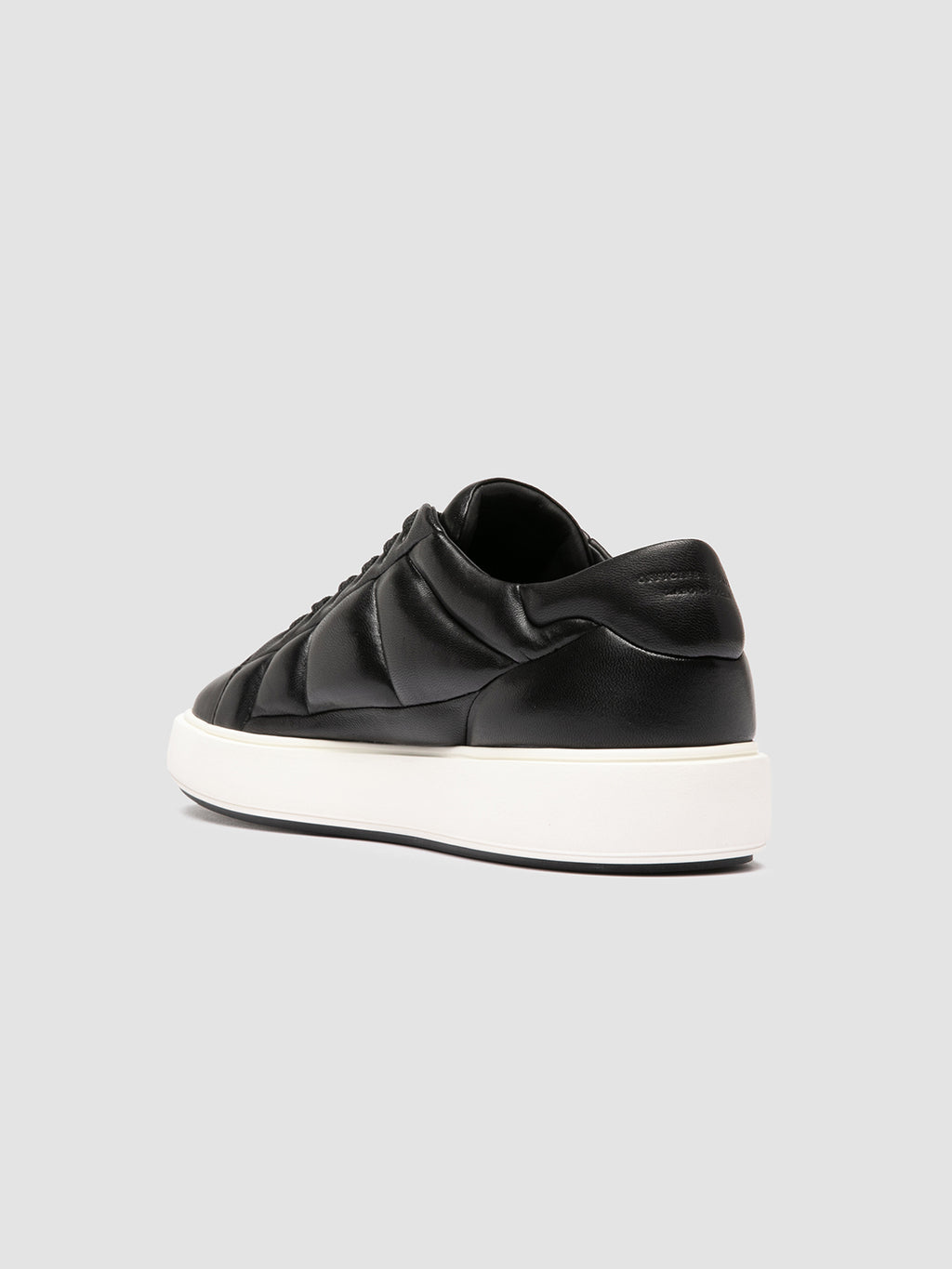 LEISURE 001 - Black Leather Low Top Sneakers Men Officine Creative - 4