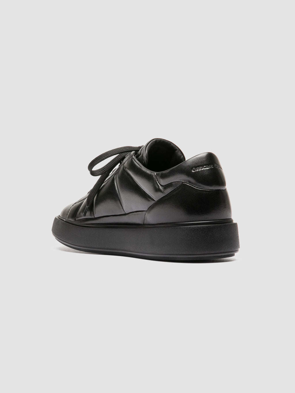LEISURE 003 - Black Leather Sneakers
