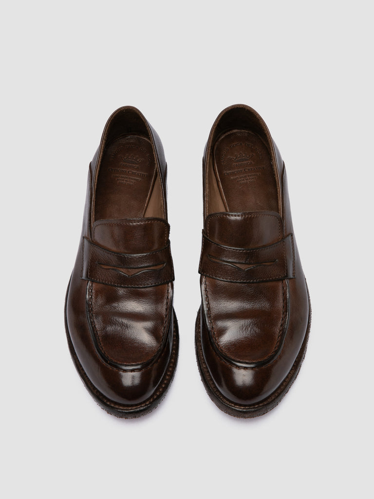 LEXIKON 140 - Brown Leather Penny Loafers