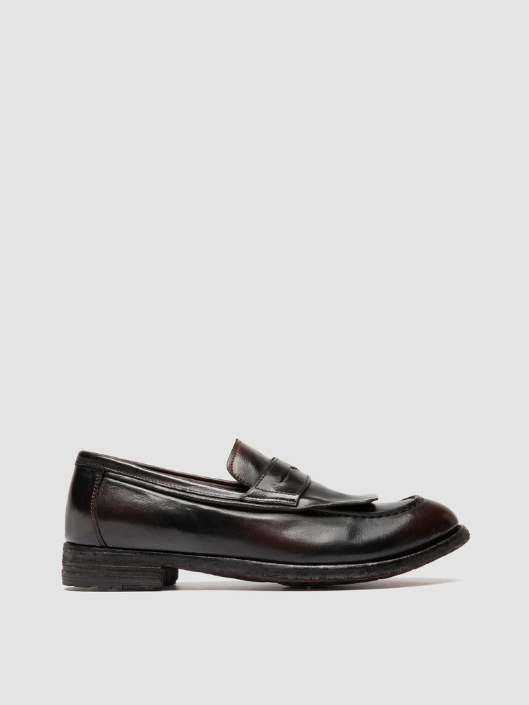 LEXIKON 158 -Green Leather Penny Loafers