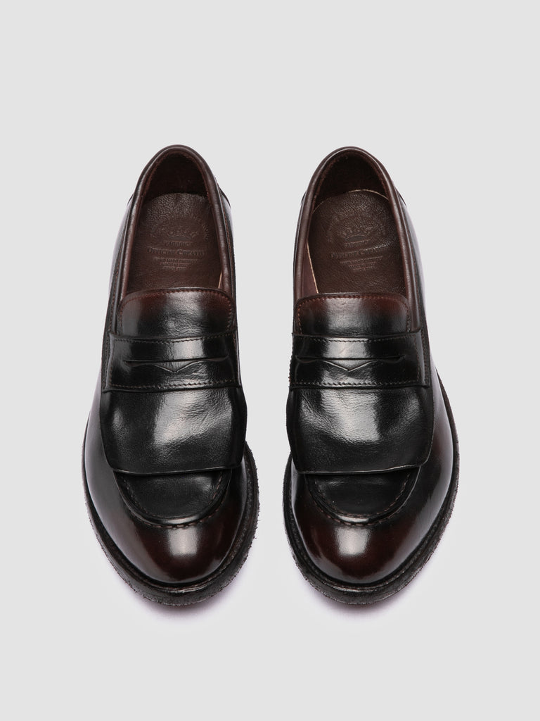 LEXIKON 158 -Green Leather Penny Loafers