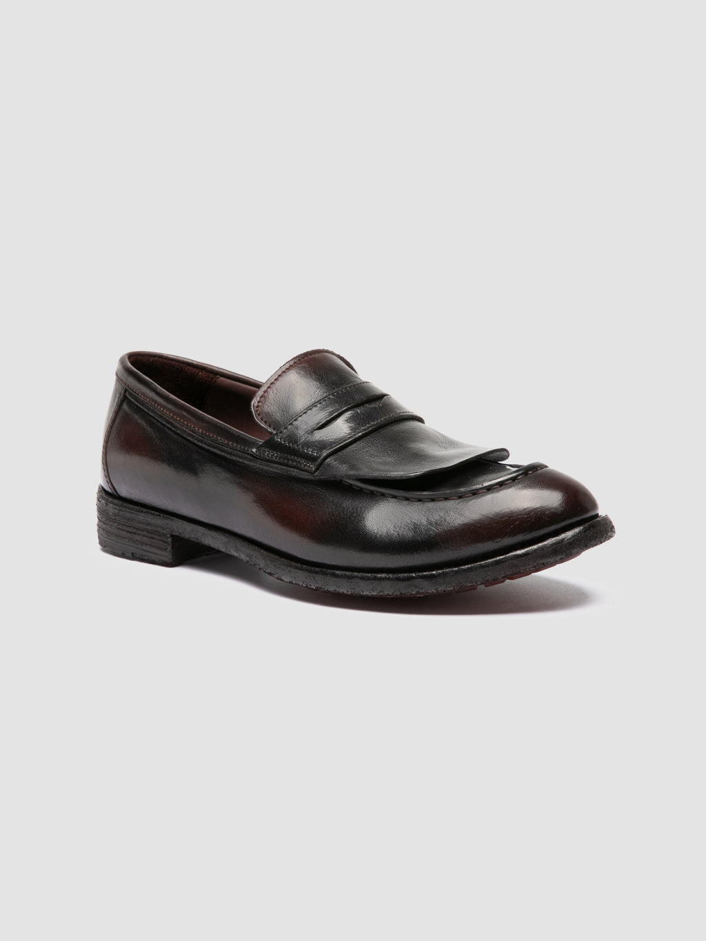 LEXIKON 158 -Green Leather Penny Loafers