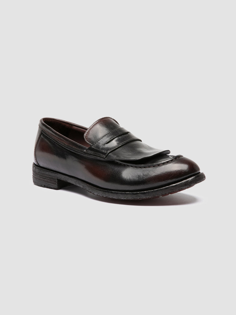 LEXIKON 158 -Green Leather Penny Loafers
