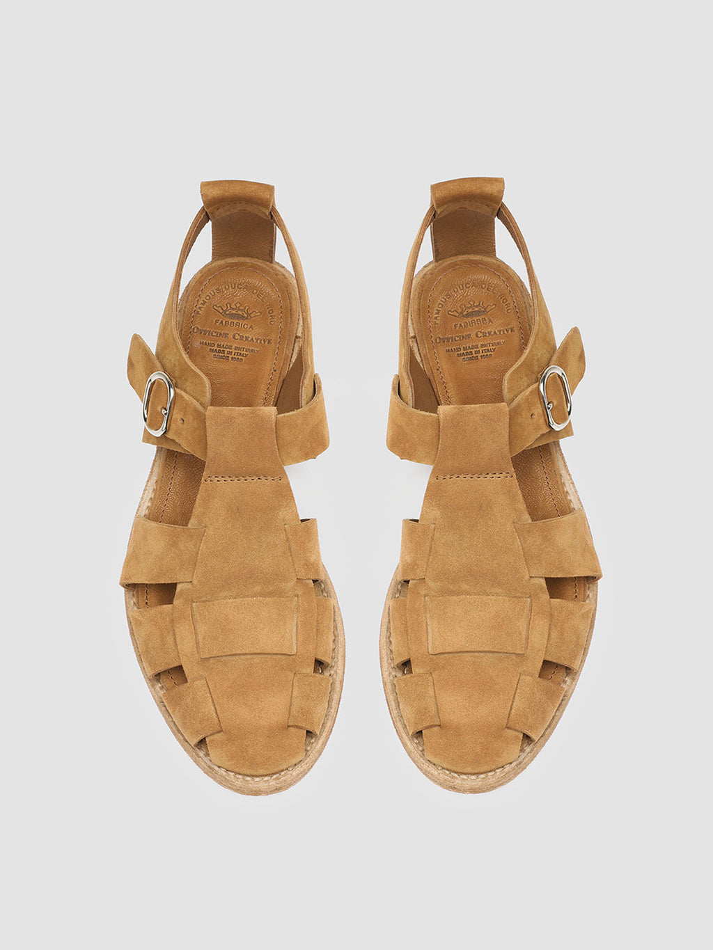 LEXIKON 536 - Brown Suede Sandals