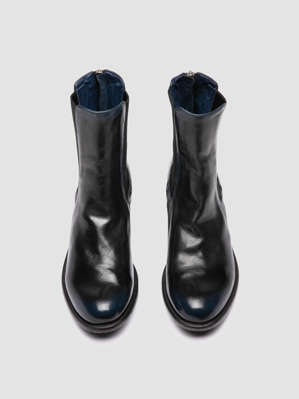 LIS 003 - Blue Leather Chelsea Boots Women Officine Creative - 2