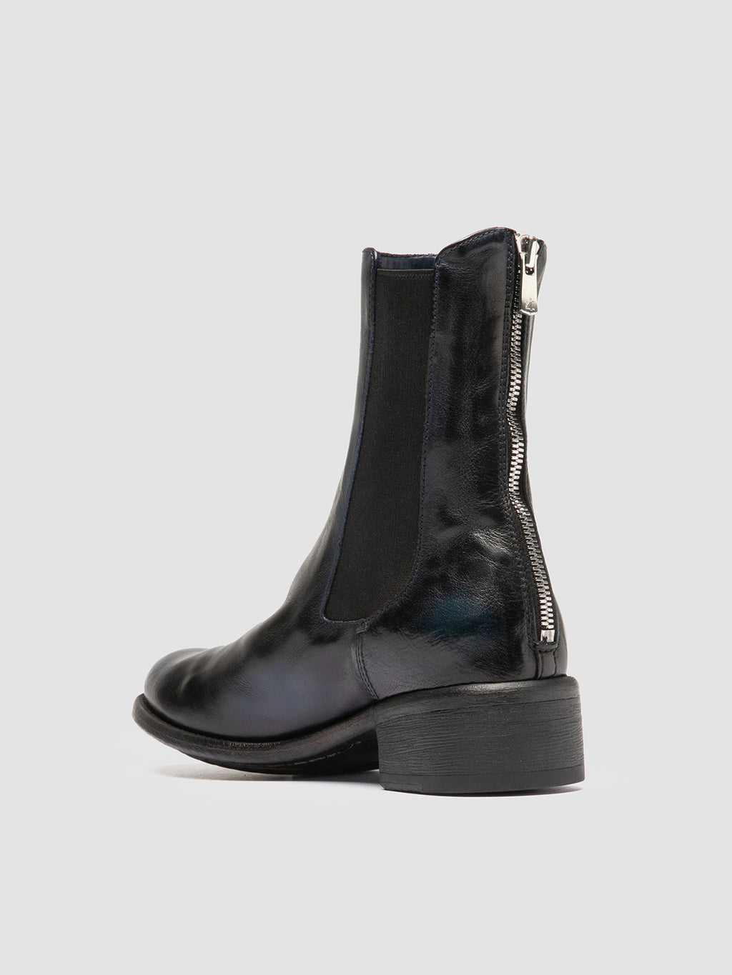 LIS 003 - Blue Leather Chelsea Boots Women Officine Creative - 4