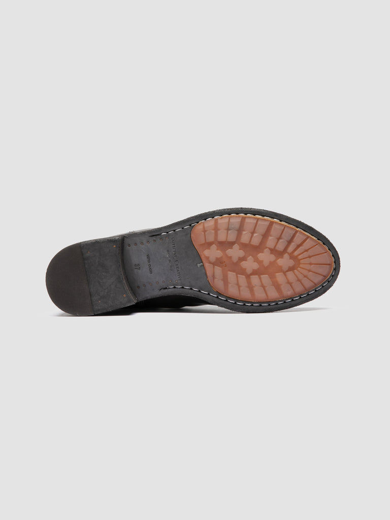 LISON 017 - Grey Leather Chelsea Boots