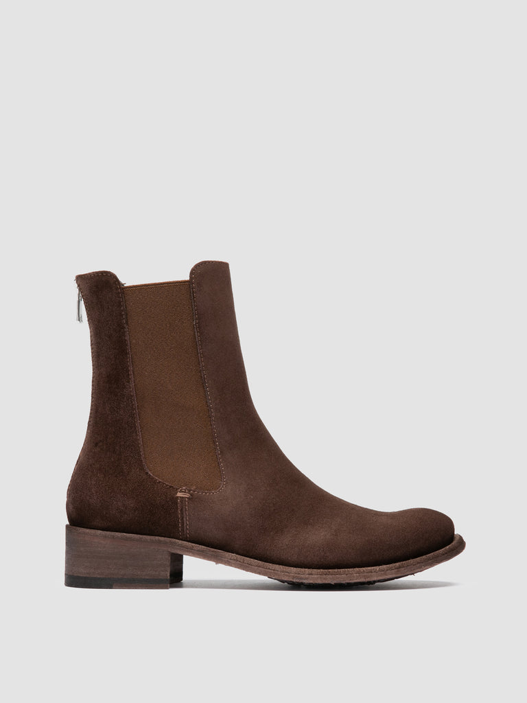 LISON 017 - Brown Suede Chelsea Boots