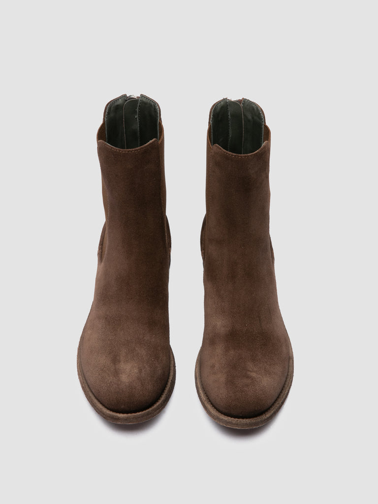 LISON 017 - Brown Suede Chelsea Boots
