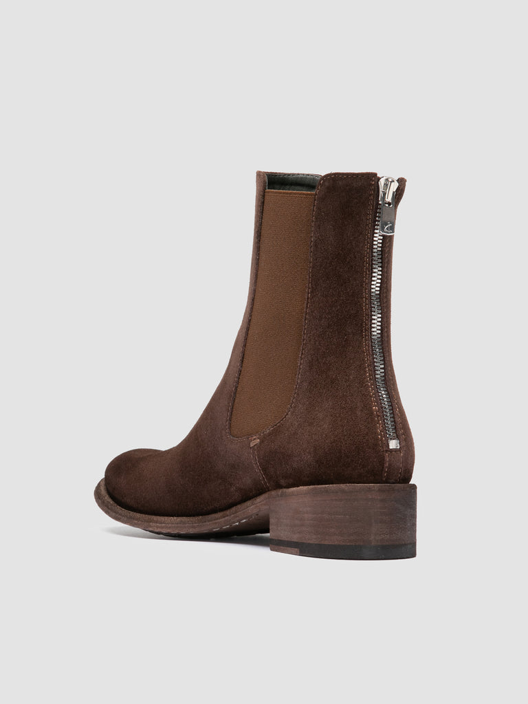 LISON 017 - Brown Suede Chelsea Boots